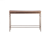 Wooden Iron Narrow Hallway Console Table with Finial Legs